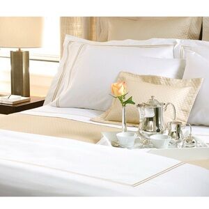Matouk Santino 2 Line King Duvet Cover $425 New!